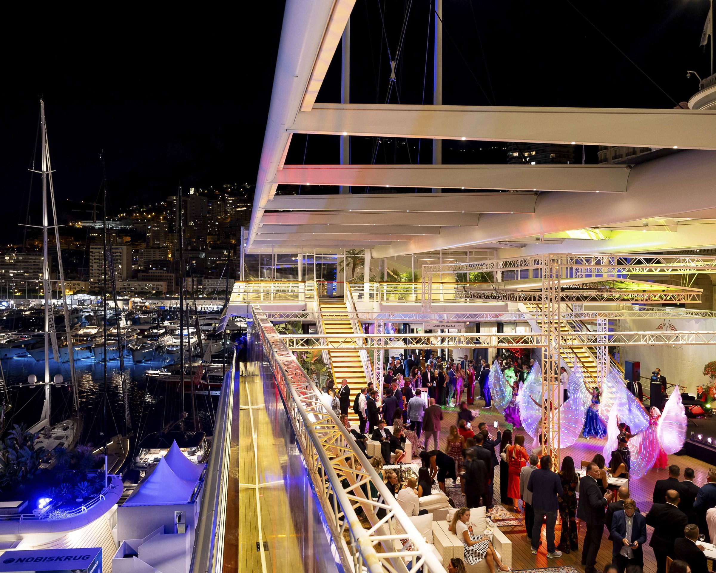 Soirée sur le rooftop du Yacht Club de Monaco